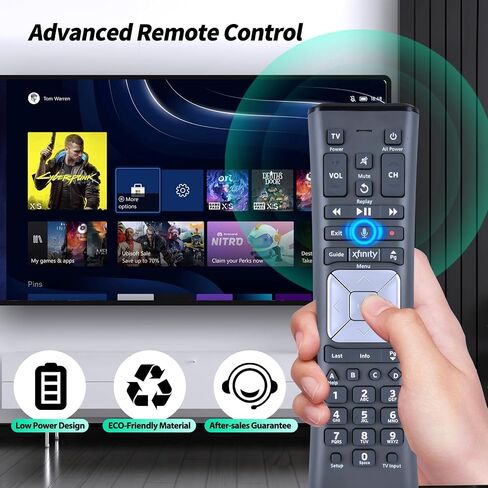 بديل لجهاز التحكم عن بعد الصوتي Xfinity XR11 لجهاز التحكم عن بعد بإضاءة خلفية للتلفاز XFinity Comcast in Saudi Arabia