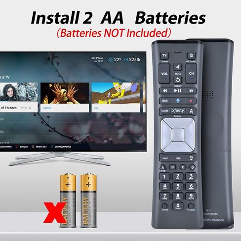 بديل لجهاز التحكم عن بعد الصوتي Xfinity XR11 لجهاز التحكم عن بعد بإضاءة خلفية للتلفاز XFinity Comcast in Saudi Arabia