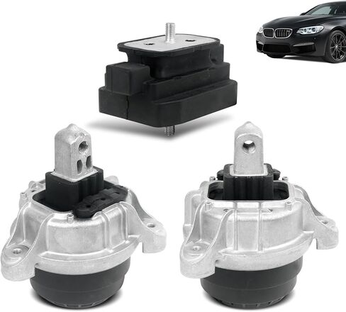 3Pcs Engine Motor & Transmission Mount Set Compatible with Mini 2014-2022 Cooper, 2016-2022 Cooper Clubman, 2014-2023 Cooper Countryman 1.5L 2.0L, 2016-2022 X1, 2018-2023 X2, 2020-2023 228I M235I 2.0L in Kuwait