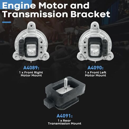 3Pcs Engine Motor & Transmission Mount Set Compatible with Mini 2014-2022 Cooper, 2016-2022 Cooper Clubman, 2014-2023 Cooper Countryman 1.5L 2.0L, 2016-2022 X1, 2018-2023 X2, 2020-2023 228I M235I 2.0L in Kuwait