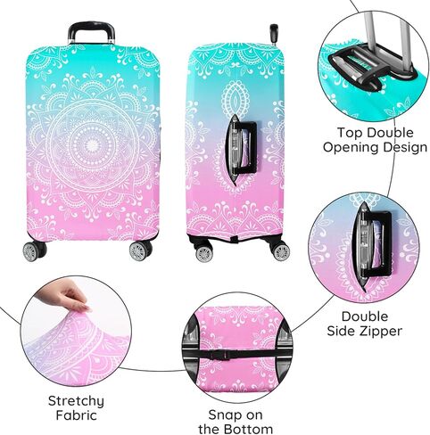 Luggage Covers for Suitcase Elastic Suitcase Covers Luggage Protector Anti-scratch Fits 26-29 Inch Sunset Coconut Tree in Kuwait