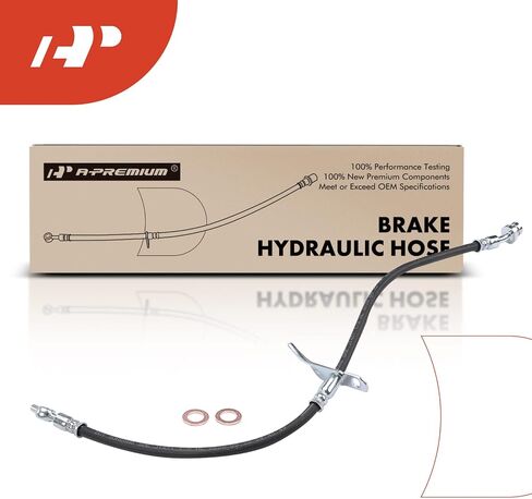 A-Premium Front Driver Brake Hydraulic Hose Compatible with Select Hyundai Models - Elantra 2013-2016, Elantra Coupe 2013-2014, Elantra GT Veloster 2013-2017 - Replace# 58731A5000 in Saudi Arabia