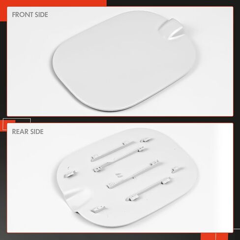 84745974 FUEL TANK FILLER CAP DOOR FIT FOR CHEVY SILVERADAD 1500 2019-2025 - فقط مناسب لطراز شيفروليه 6'6 " - غطاء باب غاز استبدال# 84477952 ، 84745944 - أبيض in Kuwait