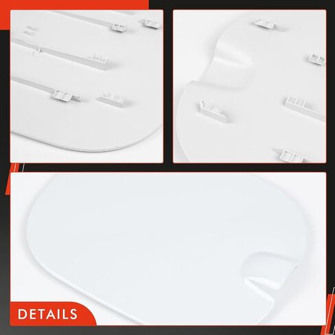 84745974 FUEL TANK FILLER CAP DOOR FIT FOR CHEVY SILVERADAD 1500 2019-2025 - فقط مناسب لطراز شيفروليه 6'6 " - غطاء باب غاز استبدال# 84477952 ، 84745944 - أبيض in Kuwait