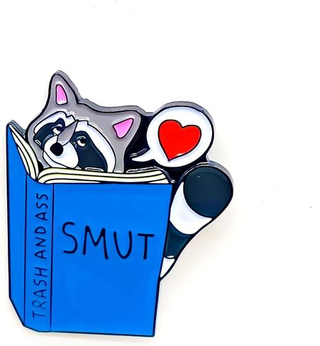 Cute Cartoon Raccoon Badge Pin - Animal World Series - Enamel Lapel Pin - Plated Badge for Clothing, Bags, and Lanyards in Saudi Arabia