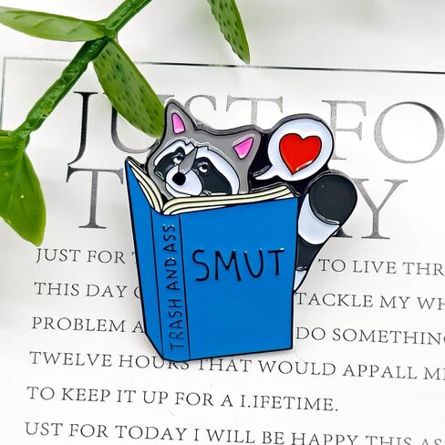 Cute Cartoon Raccoon Badge Pin - Animal World Series - Enamel Lapel Pin - Plated Badge for Clothing, Bags, and Lanyards in Saudi Arabia