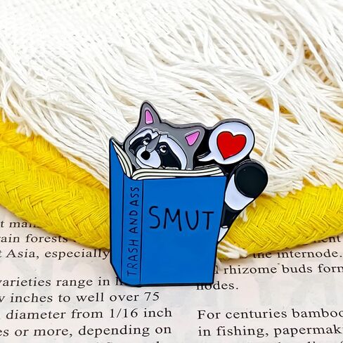 Cute Cartoon Raccoon Badge Pin - Animal World Series - Enamel Lapel Pin - Plated Badge for Clothing, Bags, and Lanyards in Saudi Arabia