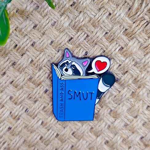 Cute Cartoon Raccoon Badge Pin - Animal World Series - Enamel Lapel Pin - Plated Badge for Clothing, Bags, and Lanyards in Saudi Arabia