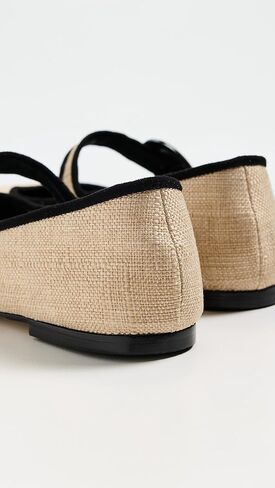 Larroudé Verona Ballet Flat In Scarlet Suede in Kuwait