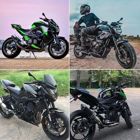 مرايا الدراجات النارية العالمية Universal M10 M8 الخلفية المرآة المرآة الصقور الجانبية المتوافقة مع Honda Grom MSX125 Kawasaki Z125 Pro Z750 Z650 Yamaha MT03 MT10 والمزيد in Saudi Arabia