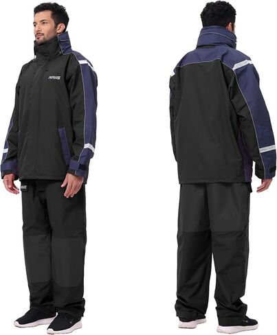 سترة الإبحار الساحلية للرجال مقاومة للماء وقابلة للتنفس وبنطلون صدريات متطابقة بشكل عام مجموعة كومبو من معدات الطقس السيئ in Kuwait