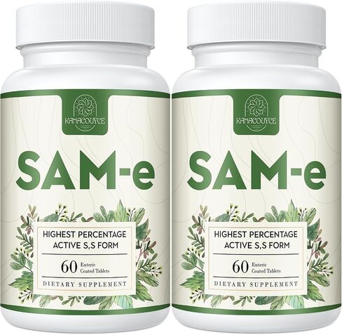 1100mg SAM-e (S-Adenosyl-L-Methionine), SAM e Supplement for Mood, Joint & Liver, Highest Concentration of Active S,S Form Same, Vegan, 120 Tablets in Saudi Arabia