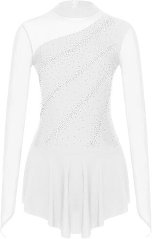 Gymnastics Leotards for Girls Figure Skating Jumpsuit Splice Dancewear Ballet Dress Rhythmic Dance Bodysuit in Saudi Arabia