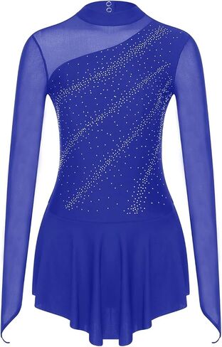 Gymnastics Leotards for Girls Figure Skating Jumpsuit Splice Dancewear Ballet Dress Rhythmic Dance Bodysuit in Saudi Arabia