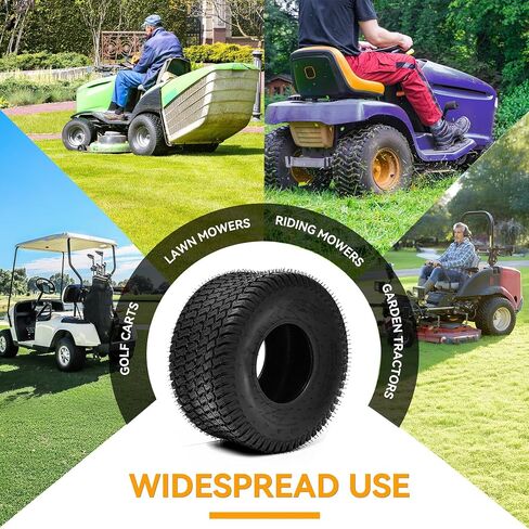 YINTAHECH 18x8.5-8 Lawn Mower Tires, 18x8.5-8 Tractor Turf Tires, 18x8.5x8 NHS Tires, 4PR/Ply Tubeless(Set of 2) in Kuwait