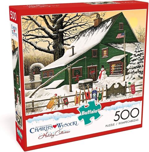 Buffalo Games - Charles Wysocki - Cocoa Break at The Copperfields - 500 Piece Jigsaw Puzzle Multi, 21.25"L X 15"W in Saudi Arabia