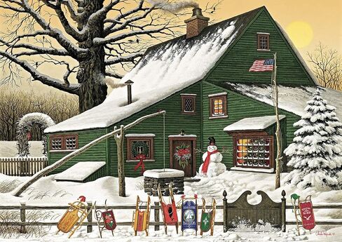 Buffalo Games - Charles Wysocki - Cocoa Break at The Copperfields - 500 Piece Jigsaw Puzzle Multi, 21.25"L X 15"W in Saudi Arabia