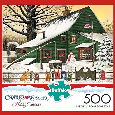 Buffalo Games - Charles Wysocki - Cocoa Break at The Copperfields - 500 Piece Jigsaw Puzzle Multi, 21.25"L X 15"W in Saudi Arabia