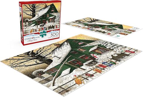 Buffalo Games - Charles Wysocki - Cocoa Break at The Copperfields - 500 Piece Jigsaw Puzzle Multi, 21.25"L X 15"W in Saudi Arabia