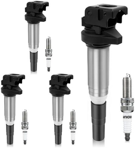 UF598 Set of 4 Ignition Coil Pack and Iridium Spark Plugs Compatible with 2011-2016 Mini Cooper Countryman, 2013-2016 Mini Cooper Paceman, 2007-2015 Mini Cooper L4 1.6L,Replace C1692,GN10328 in Saudi Arabia