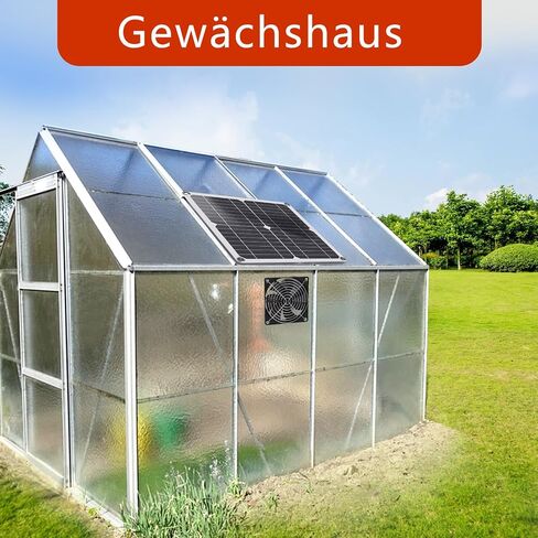 Solar Fan, 12W Weatherproof Solar Panel with DC Fan for Small Chicken Coops, Greenhouses, Sheds, Pet Houses, Intake or Exhaust air in Saudi Arabia