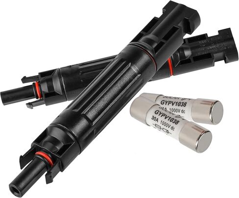 15A 1000V Solar Fuse IP67 Solar Fuse Holder Inline 2 PCS PV Panel String Fuse Male and Female Connector for Solar Pannel (Pack of 2) in Saudi Arabia