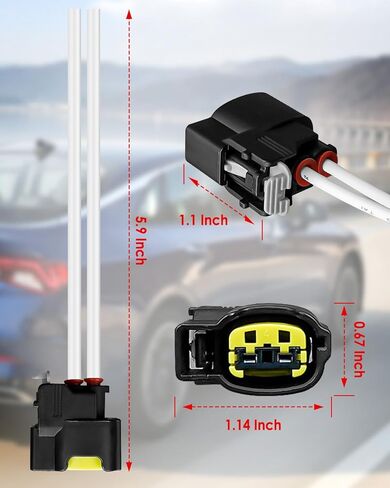 PT2910 HASTERCITION COOL COLLECTOR CONSECTOR TALLINCE مع المحطات التي تتناسب مع Hyundai Ascent Elantra Sonata Tucson Kia Rio Soul Forte Optima 1.6L 1.8L 2.0L 2011-2020 استبدال S2928،1 SET in Kuwait