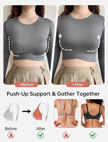 OEAK Womens Wireless Seamless Bras Full Coverage Supportive Lounge Bra Push Up Plus Size Everyday Bra Comfortable Tshirt Bras in Kuwait