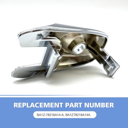 غطاء قفل مقبض الباب ، 8A8Z74218A14AA لجانب السائق الأمامي والركاب ، مثالي لتوافق مع فورد إكسبلورر ، حافة ، لينكولن MKX (Silver) in Kuwait