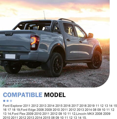 غطاء قفل مقبض الباب ، 8A8Z74218A14AA لجانب السائق الأمامي والركاب ، مثالي لتوافق مع فورد إكسبلورر ، حافة ، لينكولن MKX (Silver) in Kuwait