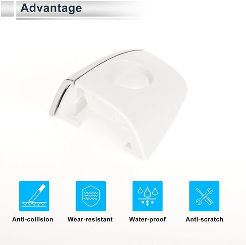 Front Left Exterior Door Handle Cover Lock Cap for Audi Q5 8R 2013-2017 No.8T0837879 ABS White 1 Pc in Saudi Arabia