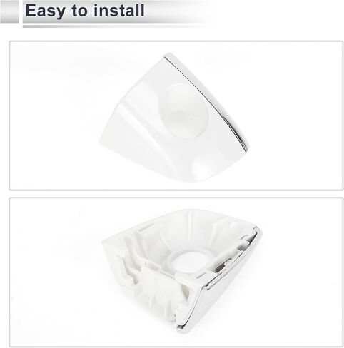 Front Left Exterior Door Handle Cover Lock Cap for Audi Q5 8R 2013-2017 No.8T0837879 ABS White 1 Pc in Saudi Arabia