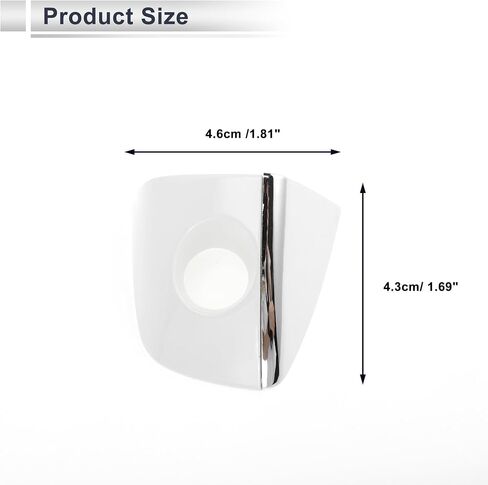 Front Left Exterior Door Handle Cover Lock Cap for Audi Q5 8R 2013-2017 No.8T0837879 ABS White 1 Pc in Saudi Arabia