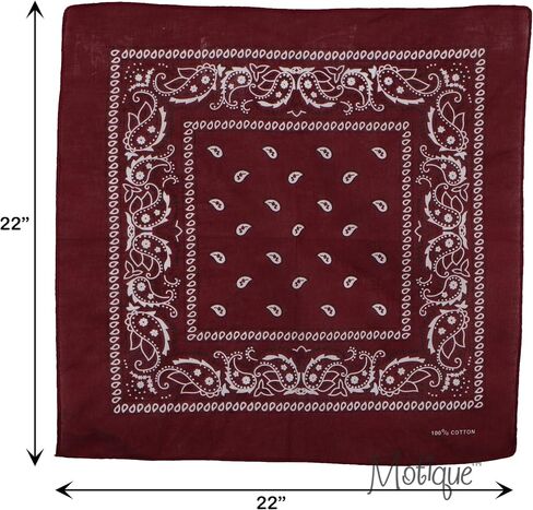 Motique Accessories بيزلي باندانا باللون الذهبي - الأرجواني in Saudi Arabia