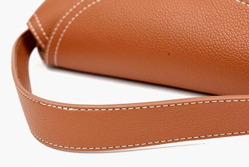 Molodo Women's Minimalist PU Leather Crossbody Bag Metal Buckle Bottom Rivets Large Capacity Commute Handbag in Saudi Arabia