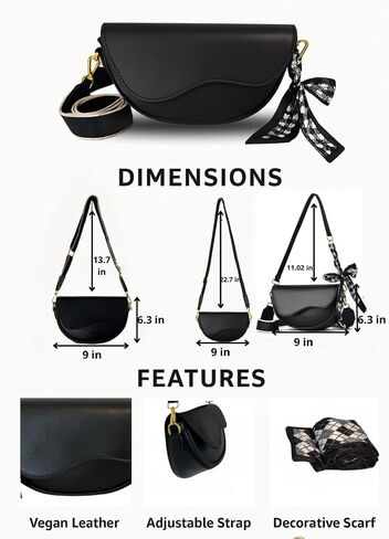 حقيبة Crossbody للنساء - محفظة كتف نباتي صغير ، وحقيبة يد ميني سفر خفيفة الوزن مع تفاصيل القوس in Saudi Arabia