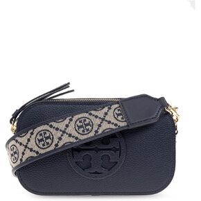 Tory Burch Women's Navy Pebbled Leather Mini Miller Crossbody Bag, One Size in Kuwait