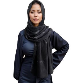 Tie Dye Printed Hijab Soft Premium Viscose Cotton Modal Scarf Muslim Turban Abaya Accesorries Women Elegant Shawl in Kuwait