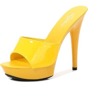 Women's Peep Toe Stiletto platform Sexy Prom Slides 5.12in High Heel FishMouth Open Toe breathe comfort Heeled Y2K Party Sandals for Evening Wedding in Saudi Arabia
