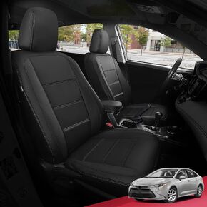 FREESOO for Toyota Corolla Seat Covers LE 2023 2024 2025, Custom Fit Car Seat Covers Full Set, Luxury Leather Seat Covers for Cars, Waterproof Car Seat Cover Protector Cushions, Black Blue Full Set in Kuwait