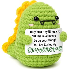 OCCdesign Mini Father's Day Birthday Gifts for Dad from Daughter Son RAWR I Love You Daddy Handmade Crochet Cute Small Dinosaur Father's Day Presents for Daddy Dad Bonus Step Father in Law New Father in Kuwait