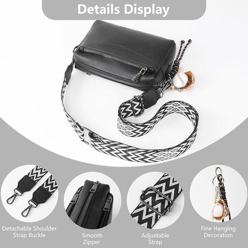 Crossbody يحافظ على Crossbody البسيط مع حزام الكتف قابل للإزالة ، حقيبة كروس متعددة الجيبات للنساء in Kuwait