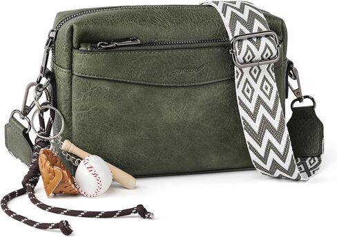 Crossbody يحافظ على Crossbody البسيط مع حزام الكتف قابل للإزالة ، حقيبة كروس متعددة الجيبات للنساء in Kuwait