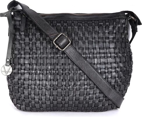 Genuine Leather Crossbody Sling Bag for Women, Purse for Women Trendy Casual Office Bag with Adjustable Strap in Saudi Arabia