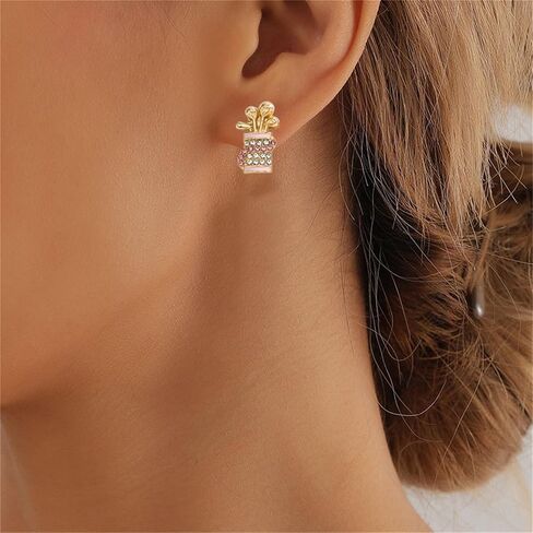 coadipress 2 Pairs Golf Studs Earrings for Women Rhinestone Sparkly Sports Studs Cute Stackable Golf Jewelry Game Day Earrings Outfits Gifts in Saudi Arabia