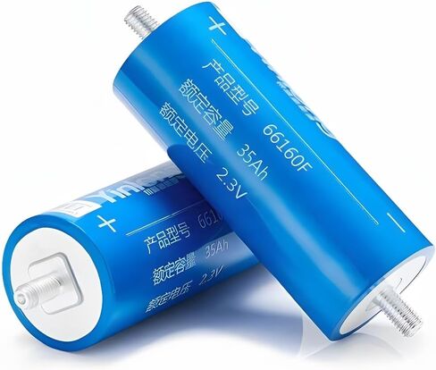 6pcs New Yinlong 66160 35AH LTO Battery Cell Lithium titanate بطارية 66160F 2.3V بطاريات قابلة لإعادة الشحن لنظام الصوت والطاقة in Saudi Arabia