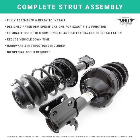 Unity Automotive 11086 Front Right Complete Strutbly 2012-2016 Ford Focus in Saudi Arabia