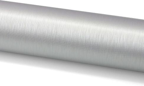48"x60" (4FTx5FT) Brushed Aluminum Silver Vinyl Wrap DIY Decal Sheet Film Car Auto Vehicle Motorcycle Air Release Bubble Free Self Adhesive Peel and Stick Free Tool Kit in Saudi Arabia