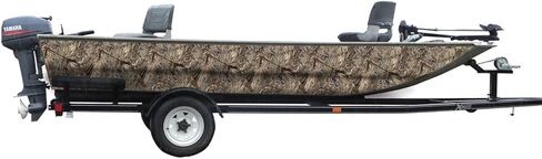 Mossy Oak Graphics Duck Blind Camo Boat Wrap Kit - Easy to Install Vinyl Wrap with Matte Finish - 18" x 12' Kit in Saudi Arabia
