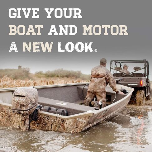 Mossy Oak Graphics Duck Blind Camo Boat Wrap Kit - Easy to Install Vinyl Wrap with Matte Finish - 18" x 12' Kit in Saudi Arabia